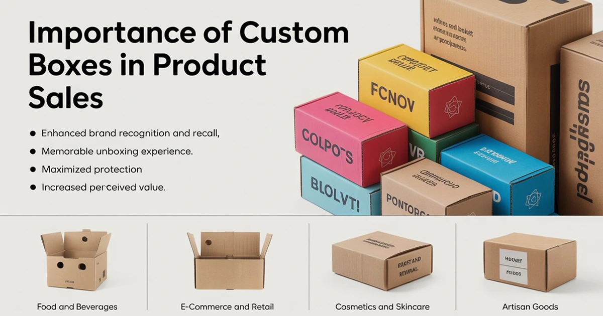 Importance of Custom Boxes in Product Sales