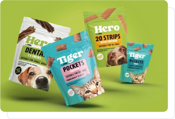 flexible packaging for pet food