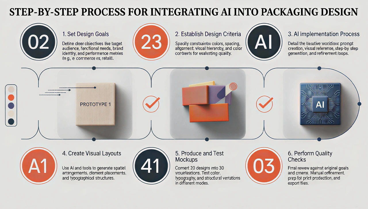 Step by Step Process of Using AI for Packaging Design