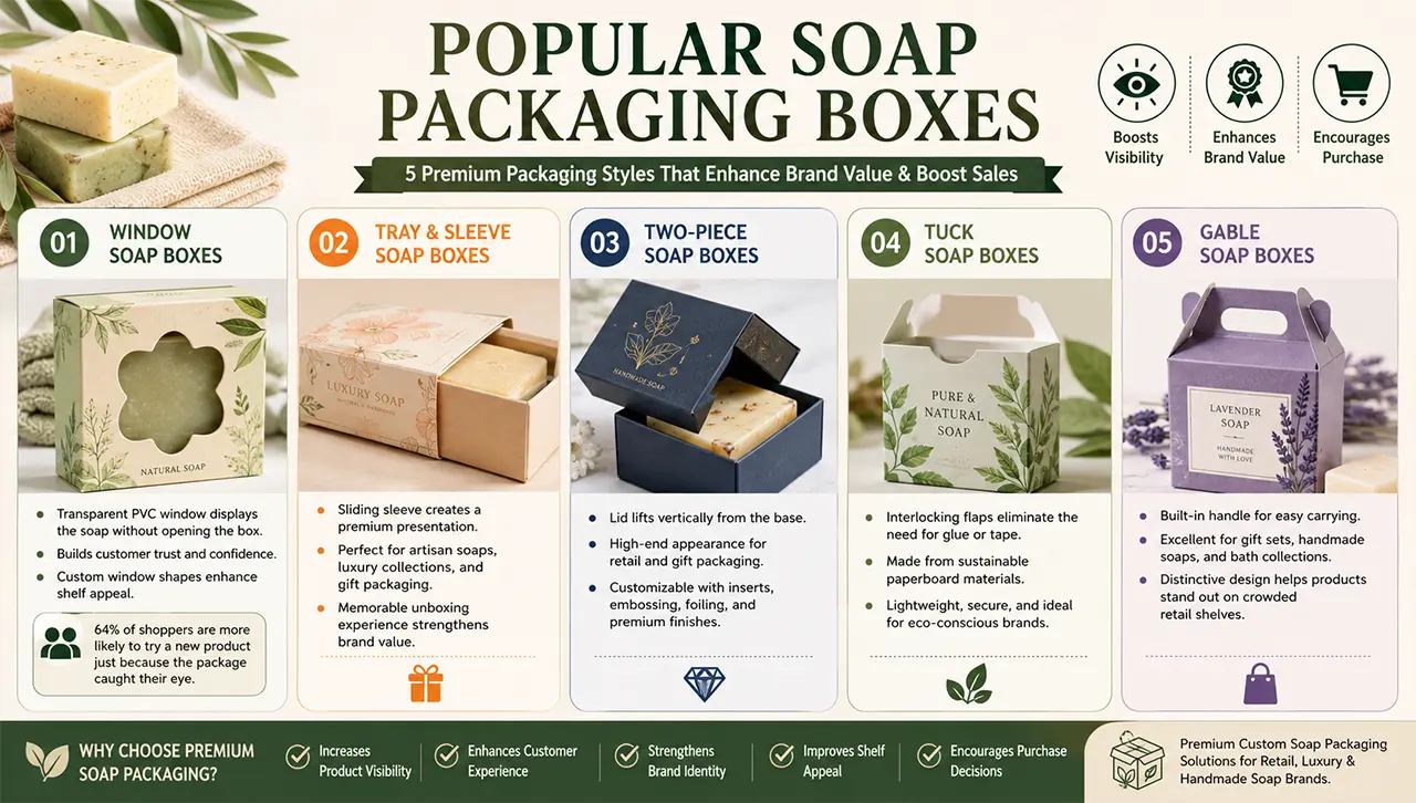 An Ultimate Guide to Popular Types of Soap Boxes 
