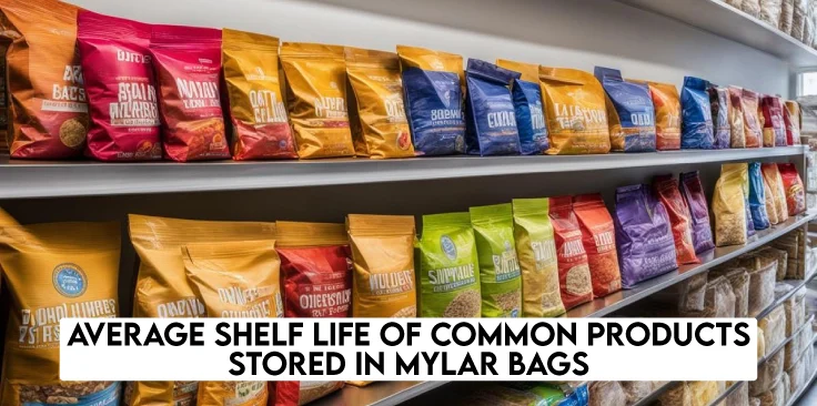 Average Shelf Life of Common Products Stored in Mylar Bags