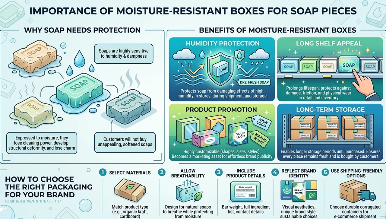 Importance of Moisture-Resistant Boxes for Soap Pieces