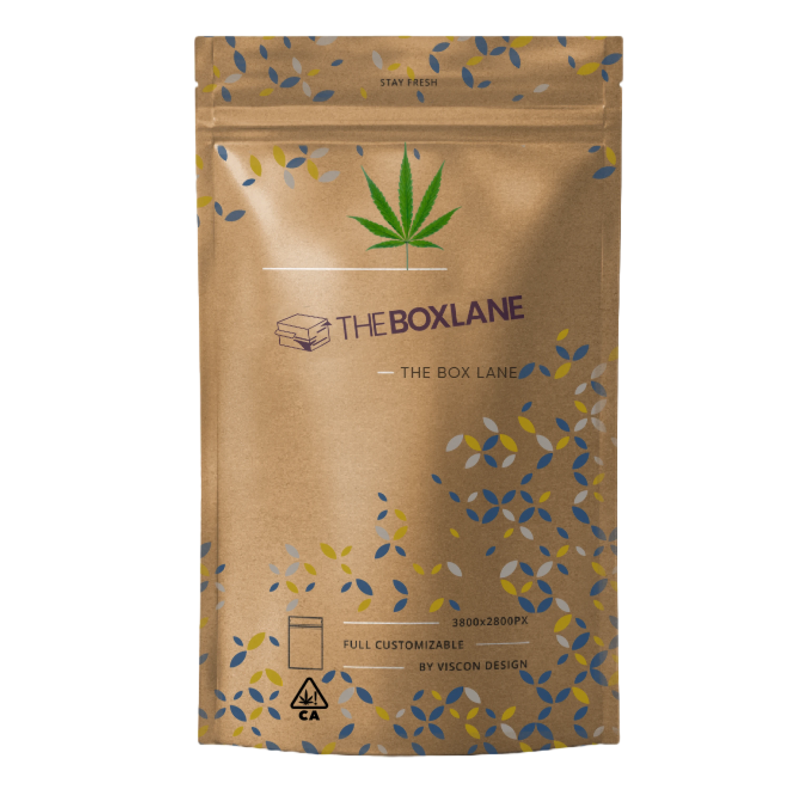 Carousel cannabis mylar bags packaging image 2 | The Box Lane