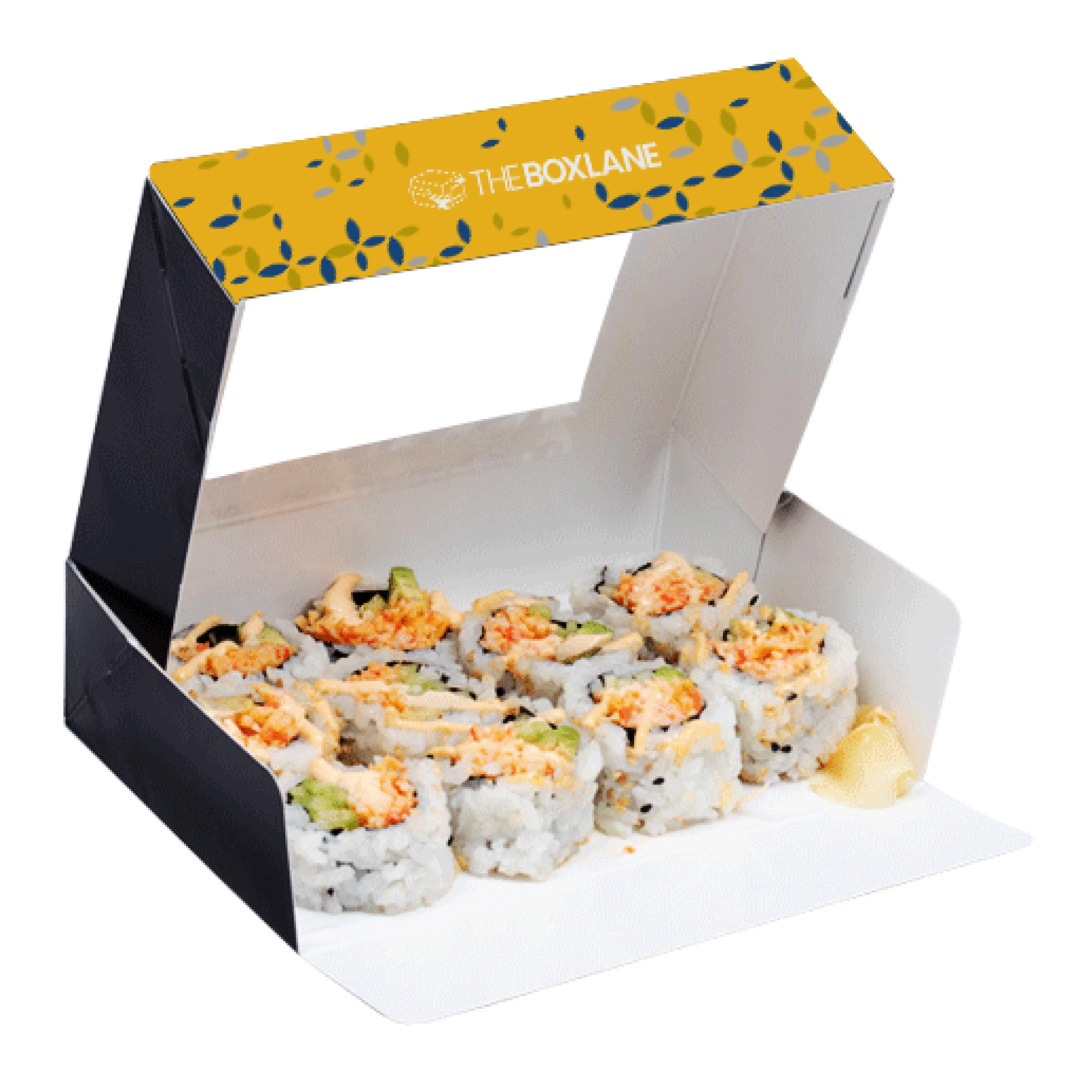 Carousel Custom Sushi Boxes image 1 | The Box Lane