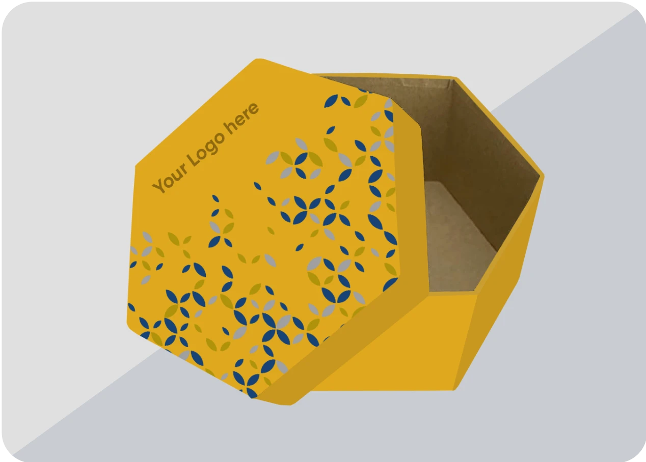 Hexagon Two Piece Boxes | The Box Lane