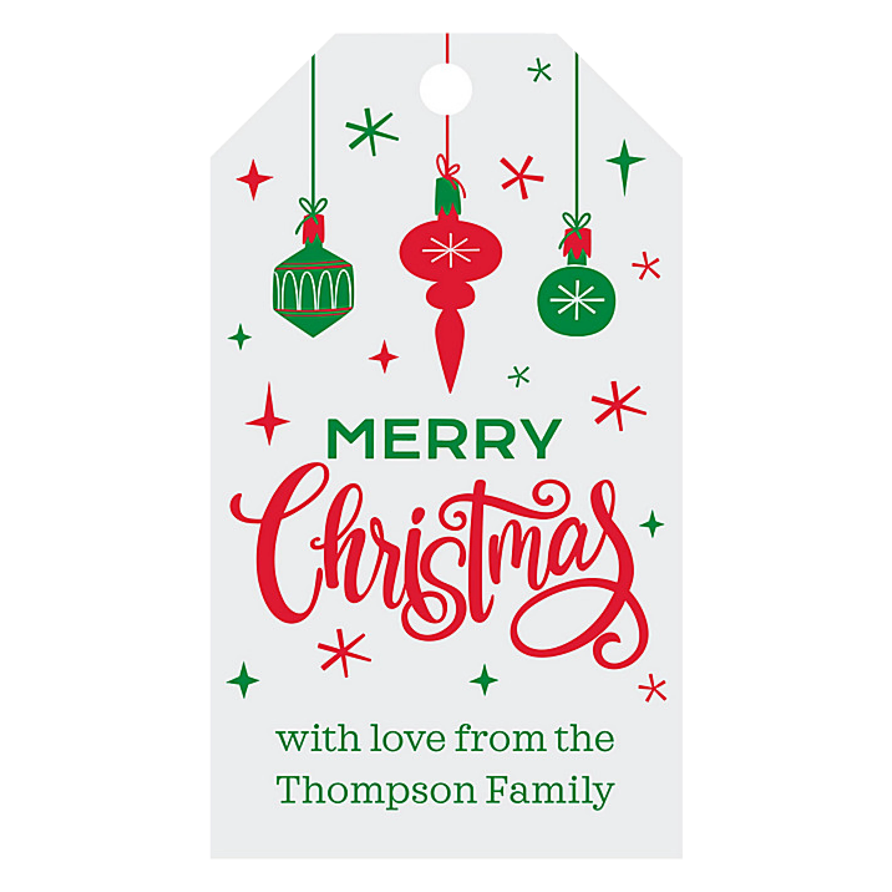 Carousel Personalized Christmas Tags image 4 | The Box Lane