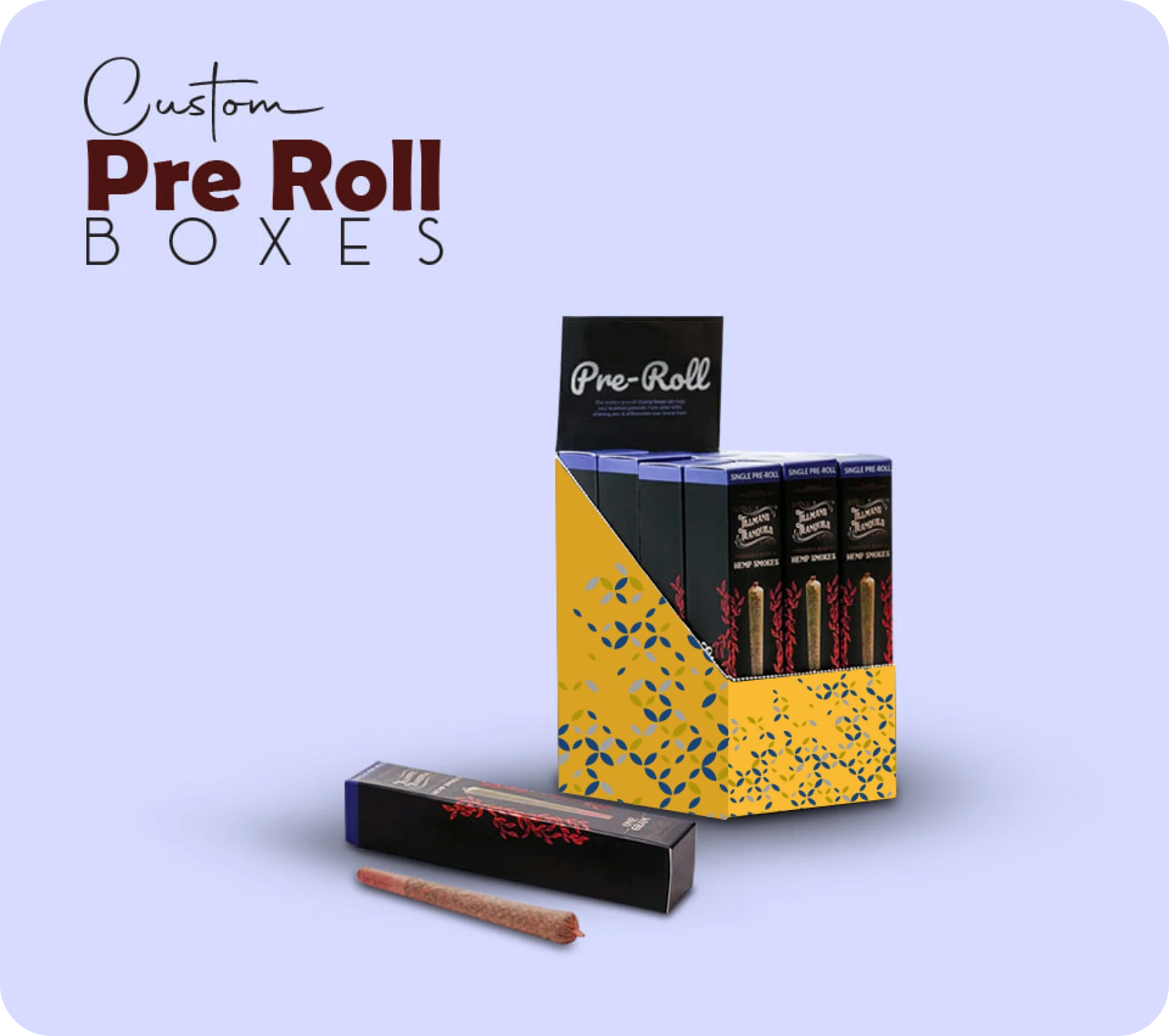 Choose The Box Lane for Pre Roll Display Boxes Packaging | The Box Lane
