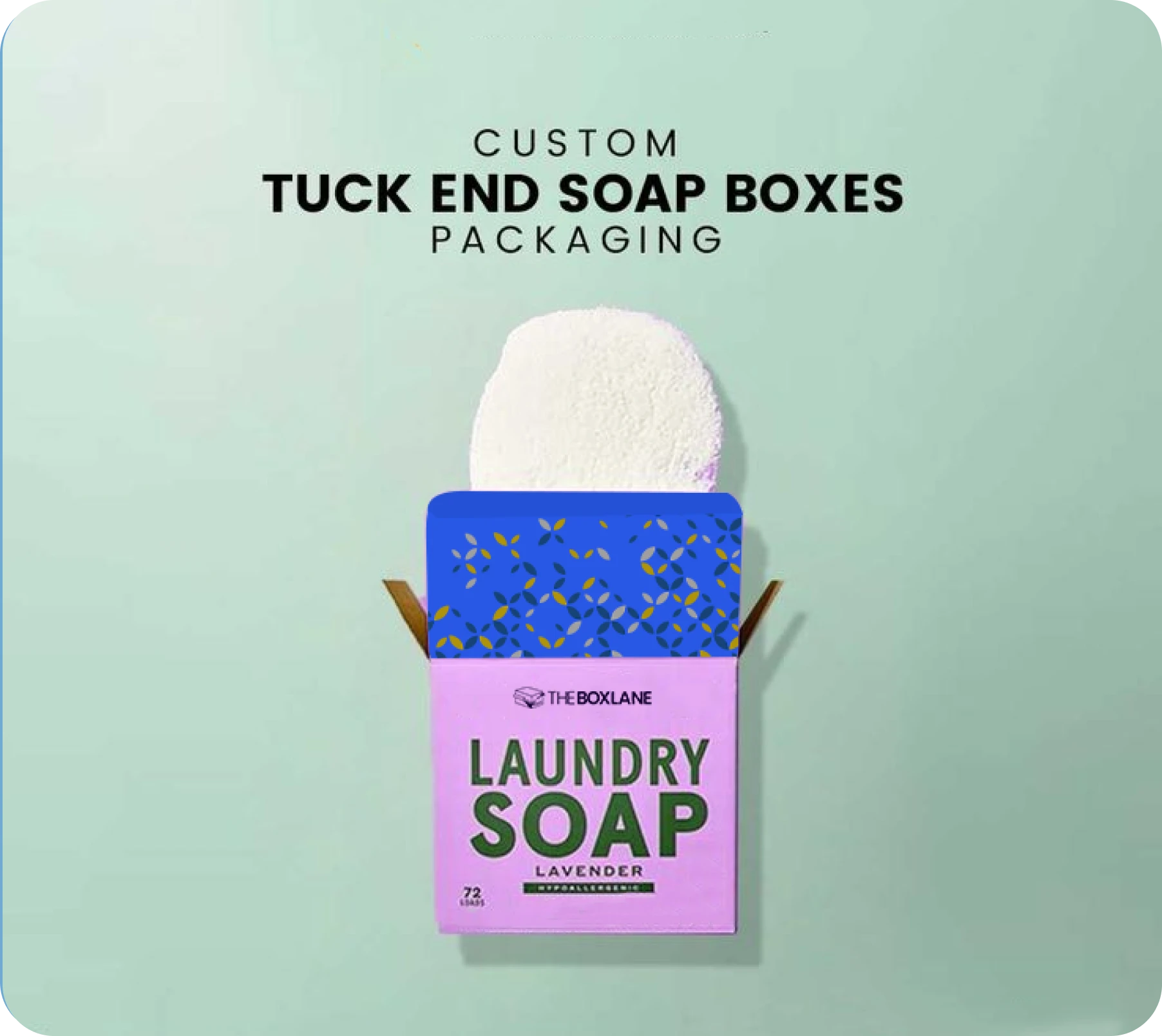 Choose The Box Lane for Tuck End Soap Boxes Packaging | The Box Lane